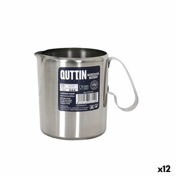 Milk jug Quttin Silver Metal (12 Units)