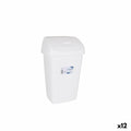 Rubbish bin Tontarelli Aurora White 9L With lid (12 Units)