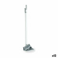 Sweeping Brush and Dustpan Cleaning Set Silver Plastic (12 Units)