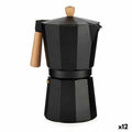 Italian Coffee Pot A611BQ-12 T Brown Black Wood Aluminium 650 ml (12 Units)