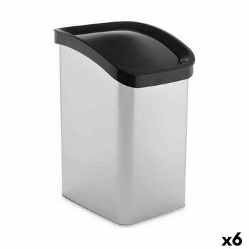 Rubbish bin 23 L Tipper truck Silver Plastic (6 Units)