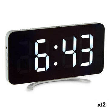 Table-top Digital Clock Gift Decor White (12 Units)