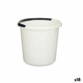 Bucket with Handle White Anthracite 10 L (18 Units)