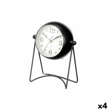 Table clock Gift Decor Black (4 Units)