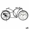 Table clock Bicycle Black Metal 40 x 19,5 x 7 cm (4 Units)