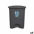 Pedal bin Anthracite Plastic 30 L (4 Units)