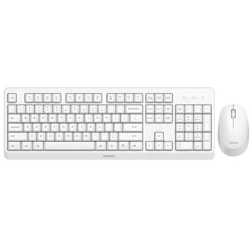 Keyboard and Wireless Mouse Philips SPT6307WL/16 White Qwerty US