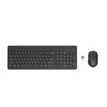 Keyboard and Mouse HP 2V9E6AA#ABE Black Spanish Qwerty