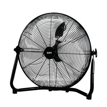 Floor Fan EDM industrial Ø 50 x 58 cm Black 130 W