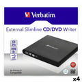 External Recorder Verbatim Slimline CD/DVD Black