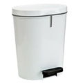 Pedal bin Denox White Rectangular 25 L