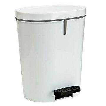 Pedal bin Denox White Rectangular 25 L