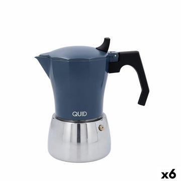 Italian Coffee Pot Quid Baltic White Metal 9 Cups (6 Units)