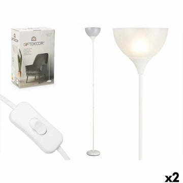 Floor Lamp Gift Decor White 60 W 220-240 V 22 x 185 x 22 cm (2 Units)