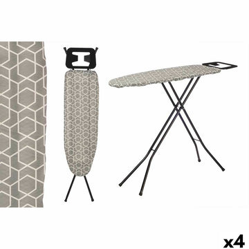 Ironing board Kipit White Grey Metal Cloth (4 Units)