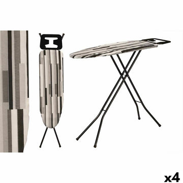 Ironing board Kipit White Black Grey Metal Cloth (4 Units)
