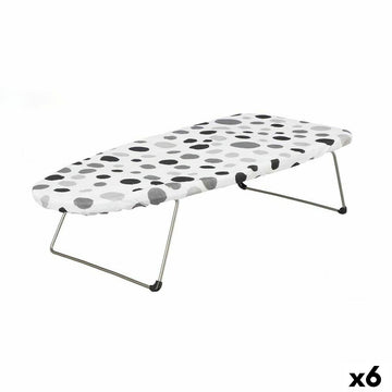 Ironing board Kipit White Black Metal Cloth Points Tablecloth (6 Units)