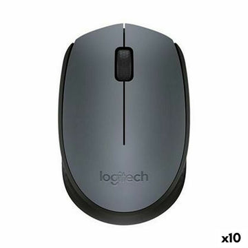 Mouse Logitech Black Grey 1000 dpi (10 Units)