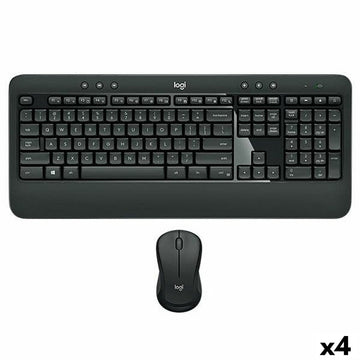 Keyboard and Mouse Logitech MK540 Black Spanish Qwerty (4 Units)
