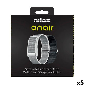 Activity Bangle Nilox ONAIR Black Silver (5 Units)