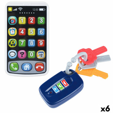 Toy telephone PlayGo 7 X 11 X 2 CM (6 Units)