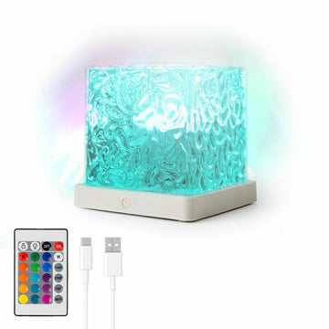 Rechargeable Northern Lights LED Projector InnovaGoods RECHARGEABLE WATER RIPPLE LAMP (Refurbished A)