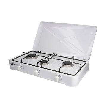 gas stove EDM White Metal 60 x 33 x 12 cm